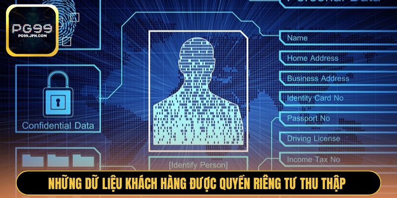 Những dữ liệu khách hàng được quyền riêng tư thu thập 